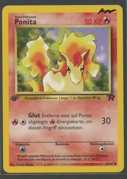 Ponita 1. Edition | Team Rocket 64/82 | Pokemon Karte Deutsch NM- 2000 WOTC - Image 1