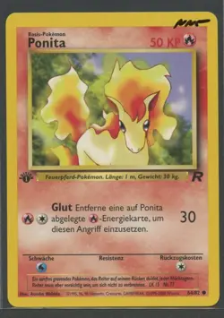Ponita 1. Edition | Team Rocket 64/82 | Pokemon Karte Deutsch NM- 2000 WOTC - Image 3