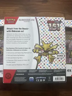 Pokemon Scarlet & Violet 151 Alakazam EX Collection Box New Factory Sealed 🔥 - Image 3