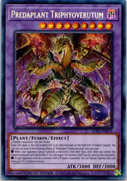 Predaplant Triphyoverutum LDS3-EN076 Limited Secret Rare LP - Image 1