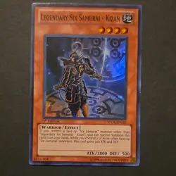 Konami Yu-Gi-Oh! Legendary Six Samurai Kizan STOR-EN020 1st Edition Super Rare - Image 1
