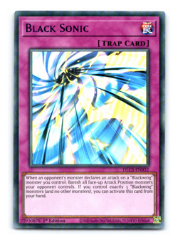 Black Sonic - DLCS-EN032 - BLUE Ultra Rare - 1st Edition Yugioh - Image 1