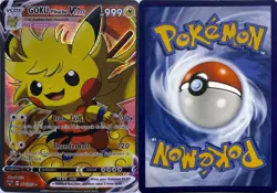 GOKU Pikachu V Dragon Ball Z Cosplay Pokemon TCG YWGS Custom Fan Art Holo Card - Image 2