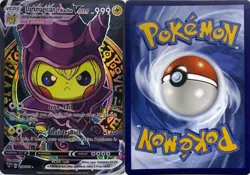Darkmagician Pikachu Yu-Gi-Oh! Cosplay Pokemon TCG YWGS Custom Fan Art Holo Card - Image 2