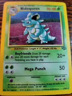Nidoqueen 7/64 Rare Holo 1999 Jungle Set WOTC Pokemon Cards EXCELLENT* - Image 1