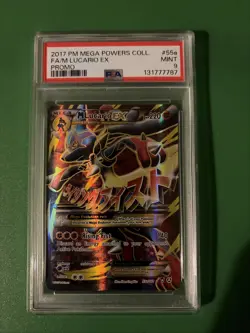 M Lucario EX 55a/111 Alternate Art Promo Pokemon Card Full Art PSA 9 Mint - Image 1