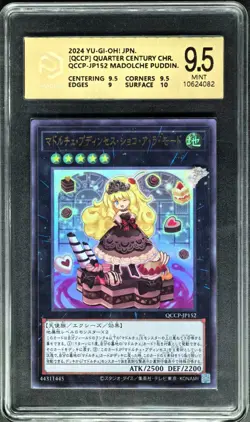 Yu-Gi-Oh! Cards JPN. Madolche Puddingcess Chocolat-a-la-Mo UR QCCP-JP152 PCG 9.5 - Image 1