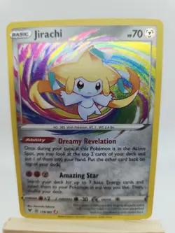 Pokemon Jirachi 119/185 Amazing Rare Holo Vivid Voltage 2020 English TCG Card - Image 1
