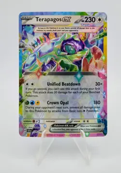 Terapagos ex 128/142 Stellar Crown 2024 Pokemon Card - Image 1