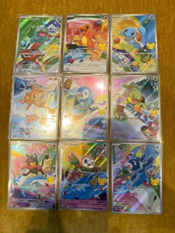 Pokemon 2026 First Partner Illustration Collection Series 1 Promos Set 9 Cards - Image 1