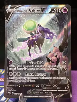 Shadow Rider Calyrex V Alternate Art Chilling Reign 172/198 Pokemon Card TCG NM - Image 1