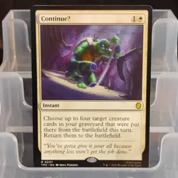Magic: The Gathering ContinueU Instant White Leonardo Commander TMNT 0007 - Image 1