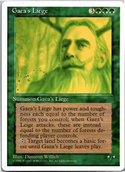 Gaea's Liege R Fourth Edition 131 LP - Image 1