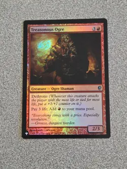 Magic The Gathering Treasonous Ogre 36/210 Conspiracy 2014 MTG Foil - Image 1