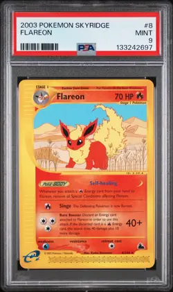 PSA 9 Flareon 8/144 Skyridge 2003 Pokemon Card - Image 1