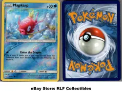 2019 Pokemon, S&M Team Up, #29/181 Magikarp, Reverse Holo Common - Image 1