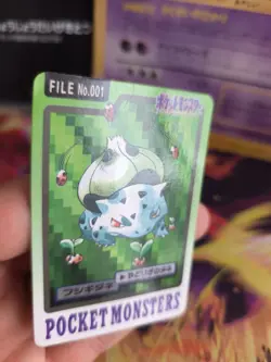 Pokemon Karte Card Pocket Monsters Carddass 1997 japanese Bulbasaur LP Bisasam - Image 2