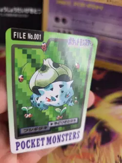 Pokemon Karte Card Pocket Monsters Carddass 1997 japanese Bulbasaur LP Bisasam - Image 3
