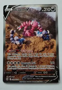 Pokemon TCG Drapion V Crown Zenith: Galarian Gallery GG49/GG70 Holo Ultra Rare - Image 1