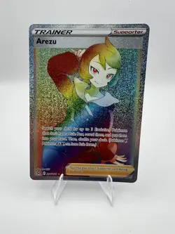 Pokemon TCG Arezu 204/196 Full Art Secret Rainbow Rare Trainer Lost Origin - Image 1