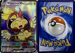MPidgeot Pikachu V Mega Cosplay Pokemon TCG YWGS Custom Fan Art Holo Card - Image 2