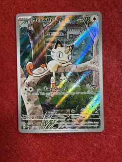 Pokemon TCG Phantasmal Flames Meowth #106/094 Illustration Rare NM (2) - Image 1