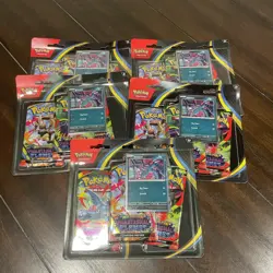 Pokemon TCG: Phantasmal Flames Sneasel 3-Pack Blister Lot of 5x - Image 1