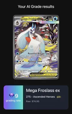 The Pokemon Company Mega Froslass EX 275/217 Ascended Heroes Holo EX - Image 3