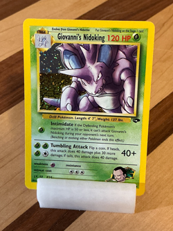 Giovanni’s Nidoking #7 - Gym Challenge 2000 Pokemon - 7/132 Unlimited Holo Rare - Image 1