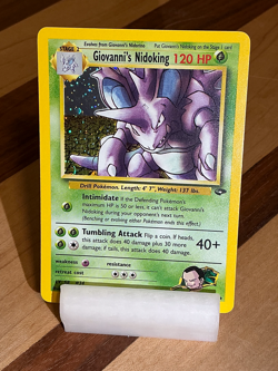 Giovanni’s Nidoking #7 - Gym Challenge 2000 Pokemon - 7/132 Unlimited Holo Rare - Image 4