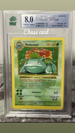 READ- Pokemon Venusaur 1999 Holo SHADOWLESS in Chaser Packs 1 In 8 *1 Pack* - Image 1