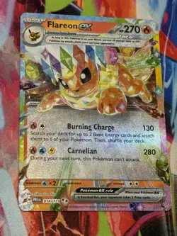 Pokemon Prismatic Evolutions #14/131 Flareon ex Double Rare Holo - Image 1