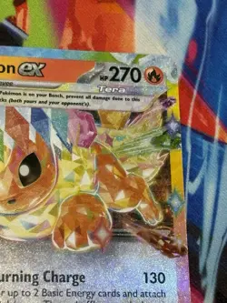 Pokemon Prismatic Evolutions #14/131 Flareon ex Double Rare Holo - Image 3