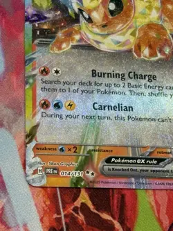 Pokemon Prismatic Evolutions #14/131 Flareon ex Double Rare Holo - Image 4