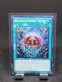 Yugioh Sinful spoils of Subversion - Snake-Eye DUNE-EN060 Secret Rare 1st Ed - Image 1