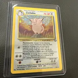 Clefable Holo Rare Jungle 1/64 Pokemon Card - WOTC 1999 - Image 2