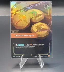 Riftbound League Of Legends Trading Card Game Origins Seal Of Strength Foil... - Image 1