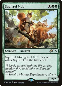MTG English Squirrel Mob NM Foil Secret Lair - Image 1