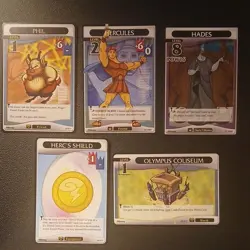 Kingdom Hearts CCG TCG 2007 Disney Hercules Card Lot NM Hades Phil Olympus - Image 1