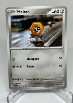 Meltan 102/142 Sv07: Stellar Crown Regular Pokemon 2024 Yuka Morii - Image 1