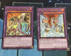 Yugioh Cyber End Dragon Cyberdark End Dragon Misprint Set SDCS-EN041 SDCS-EN044 - Image 1