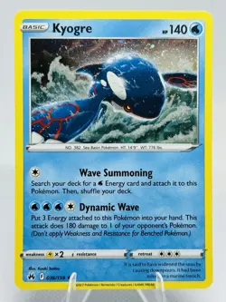 Kyogre - Prize Pack Series 4 - Crown Zenith 036/159 Cosmos Holo Pokemon Card - Image 1