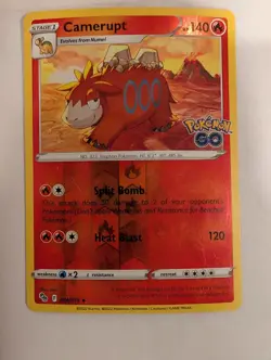 Camerupt 014/078 Pokemon GO Reverse Pokemon Holo Foil Nice! - Image 1