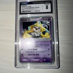 Pokemon TCG Jirachi EX Crystal Guardians Holo Rare Card CGC 8 NM/Mint #94/100 - Image 4