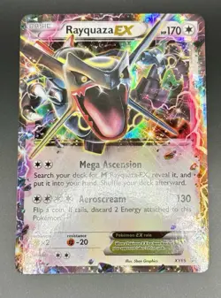 Rayquaza EX XY69 Black Star Promo Holo Pokemon Card MP - Image 1