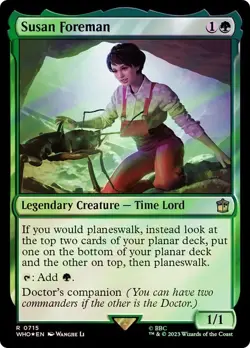 Susan Foreman Surge Foil Doctor Who Commander NM MTG - Image 1