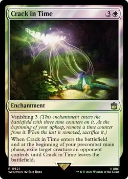 Crack in Time Surge Foil Doctor Who Commander NM MTG - Image 1