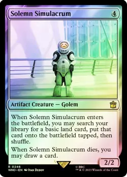 Solemn Simulacrum Foil Doctor Who Commander NM MTG - Image 1