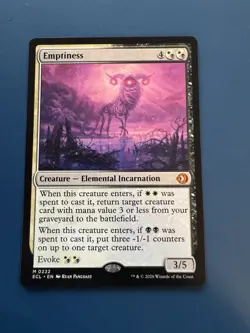 Emptiness (ECL) 222 NM MTG Lorwyn Eclipsed Mythic Rare Elemental Incarnation - Image 1