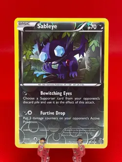 Pokemon TCG Sableye 44/98 X&Y Ancient Origins Reverse Holo English 2015 LP - Image 1